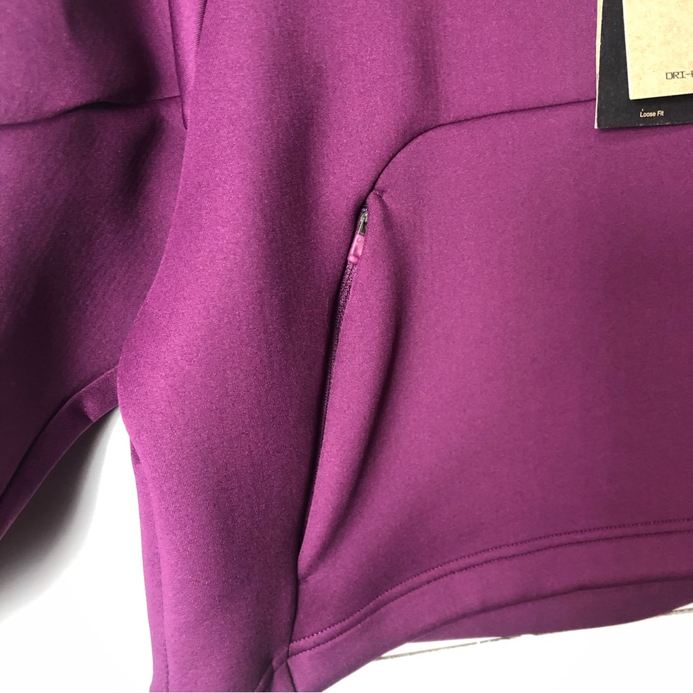NWT Nike Women's Dri-FIT Prima 1/2-Zip Training Тор in Bordeaux Size Small - Picture 5 of 11
